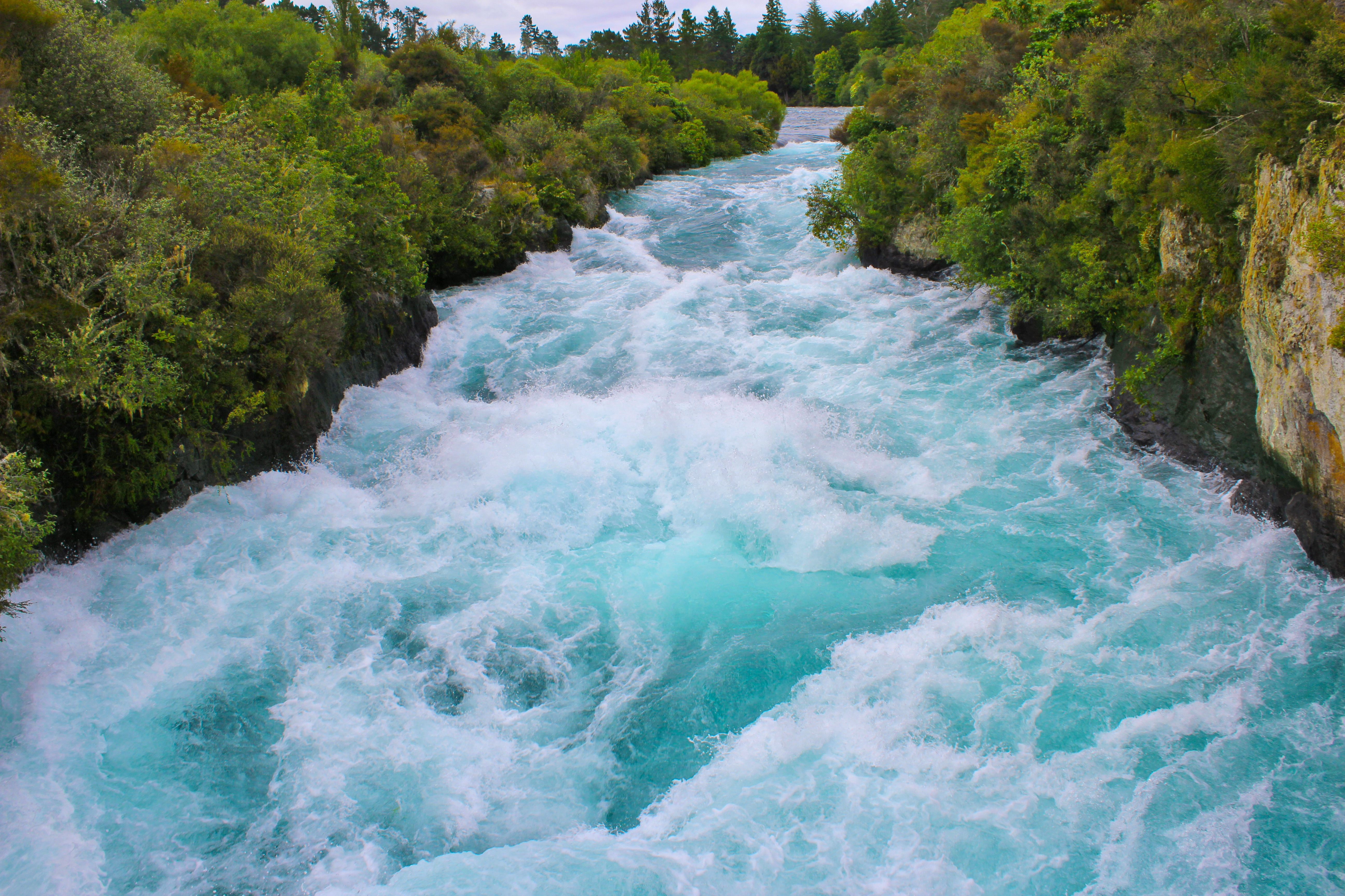 Huka River in New Zealand